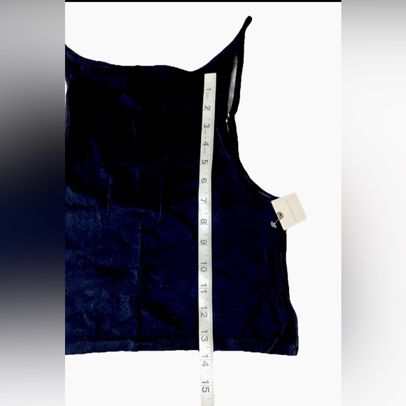 Anthropologie Black Onyx Adjustable Strap Tank Top L/XL NWT Stretch Camisole - Picture 3 of 8